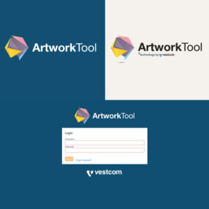 Vestcom- Artwork Tool logo & Login