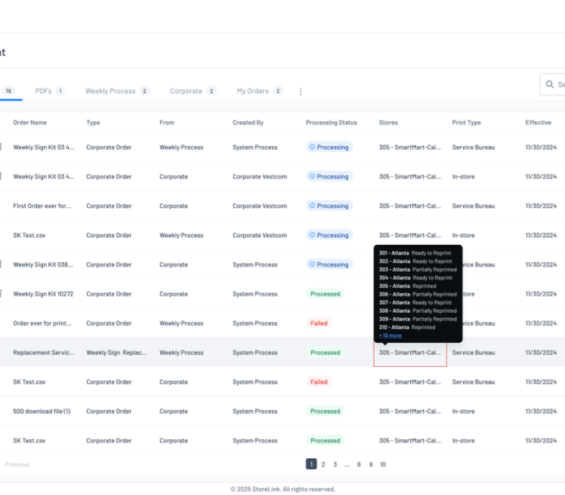 storeLink Print VestcomAccess Client View Stores Hover - Toggle