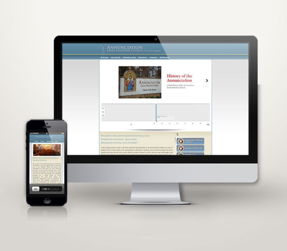 Webpage and mobile page of the Church